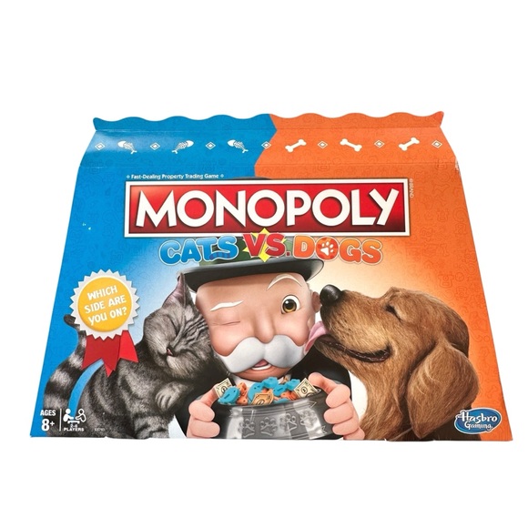 Parker Brothers Hasbro Gaming Monopoly Cats vs Dogs - Picture 2 of 4